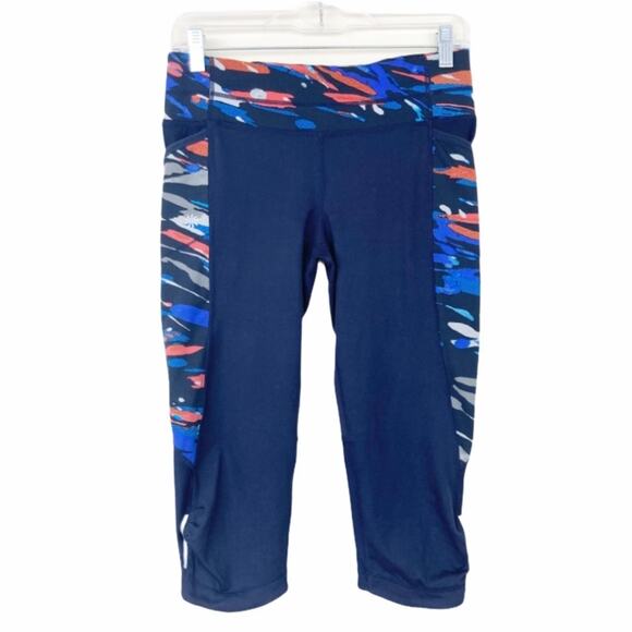 Athleta spliced fire be free knicker crop leggings - Picture 1 of 9